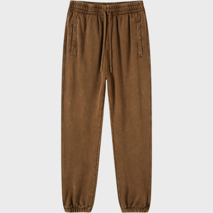 Women's distressed batik trousers