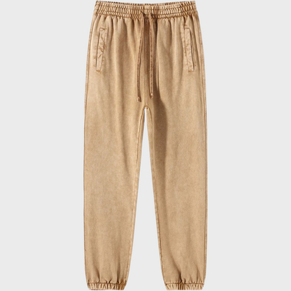 Women's distressed batik trousers