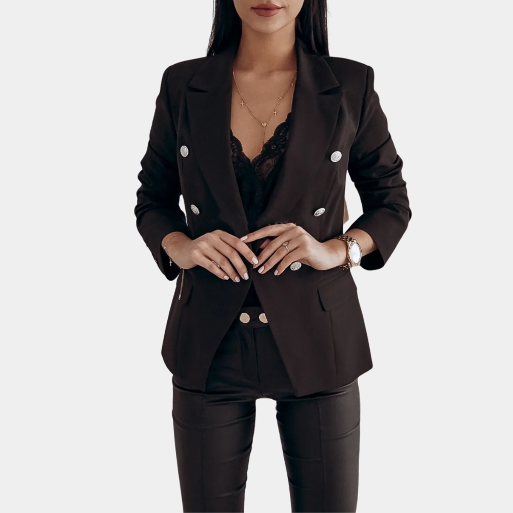 Women's suit collar blazer