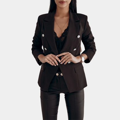 Women's suit collar blazer