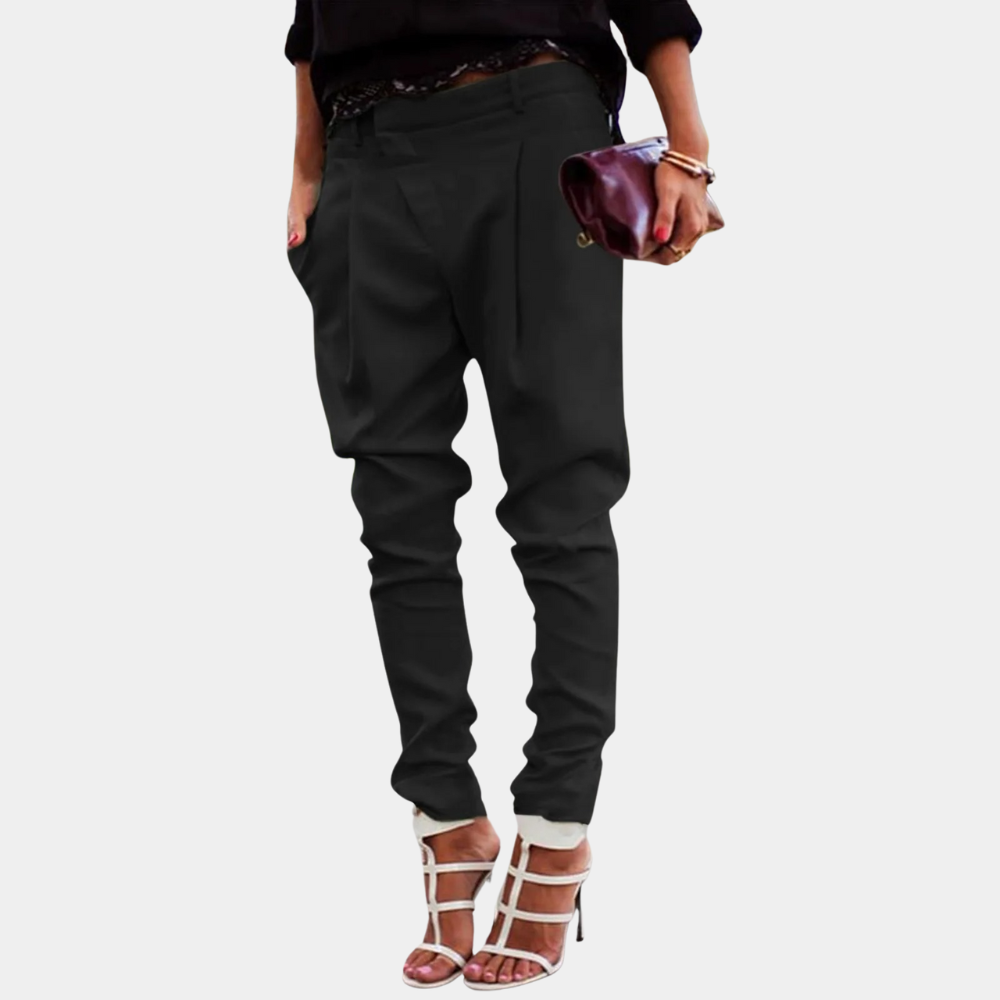 Women's solid color skinny pants