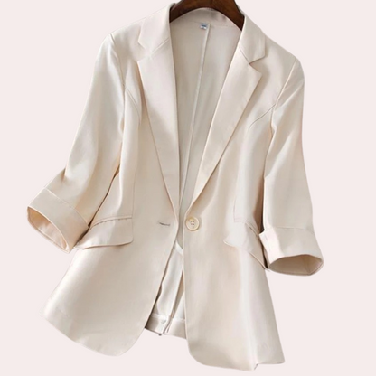 Women's elegant half-high collar blazer