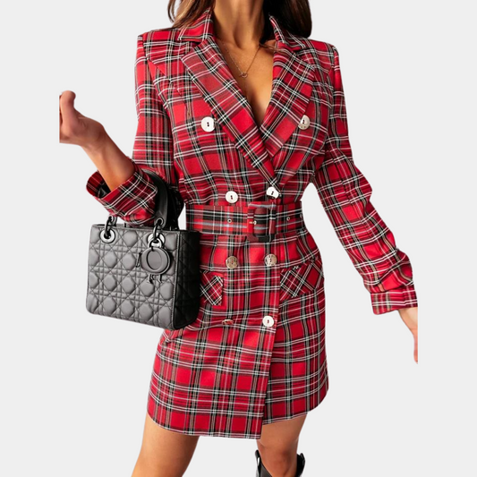 Colorful Belted Casual Suit
