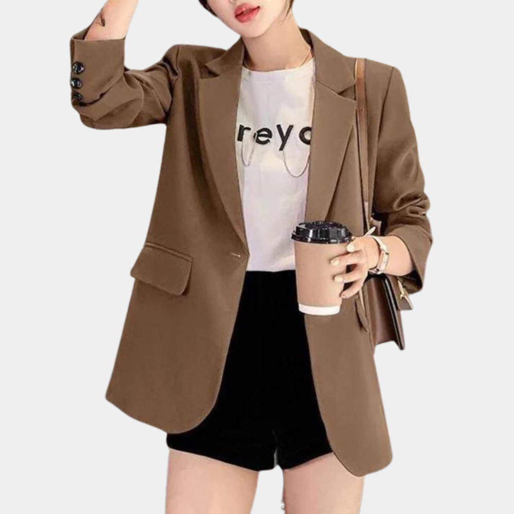 Loose small suit jacket for women