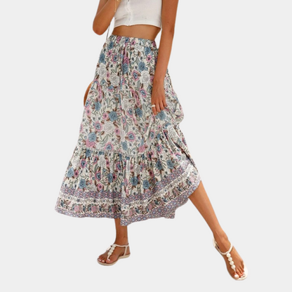 Women's A-line bohemian skirt