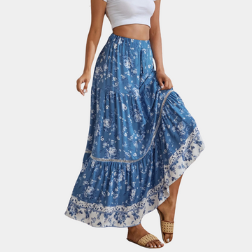 Women's A-line bohemian skirt