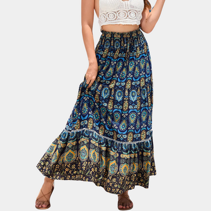 Women's A-line bohemian skirt