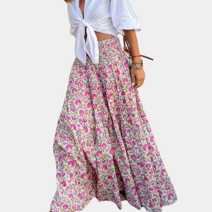 Women's A-line bohemian skirt