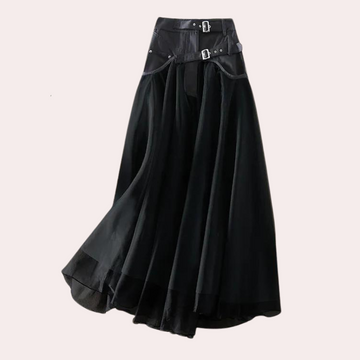 Women's a-line high waist pleated skirt