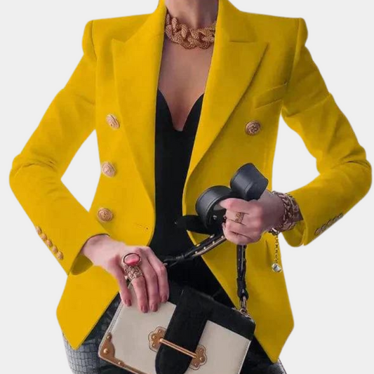 Solid Color Fashion Short Jacket Suit