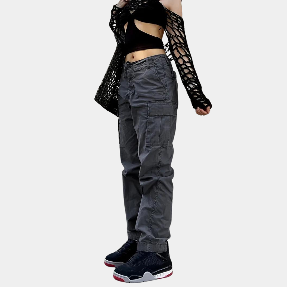 Women’s quick-drying loose wide-leg cargo pants