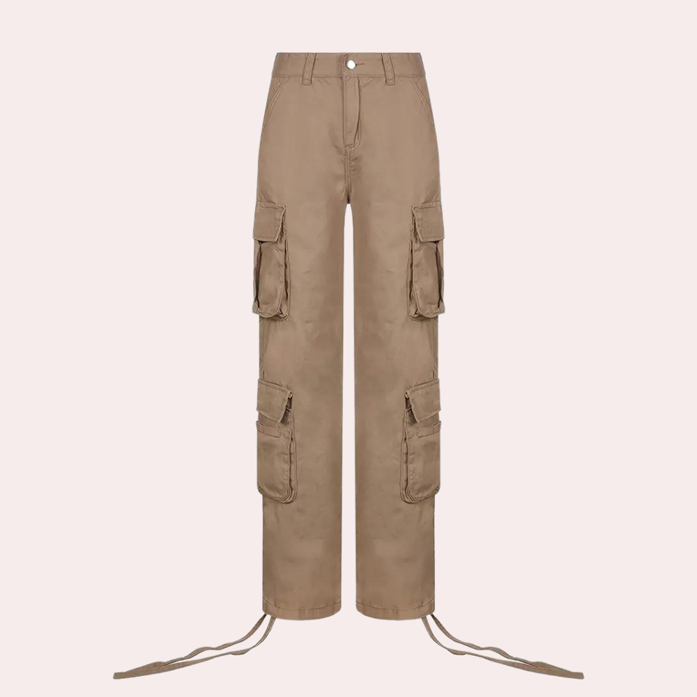 Khaki Pocket Overalls Trousers