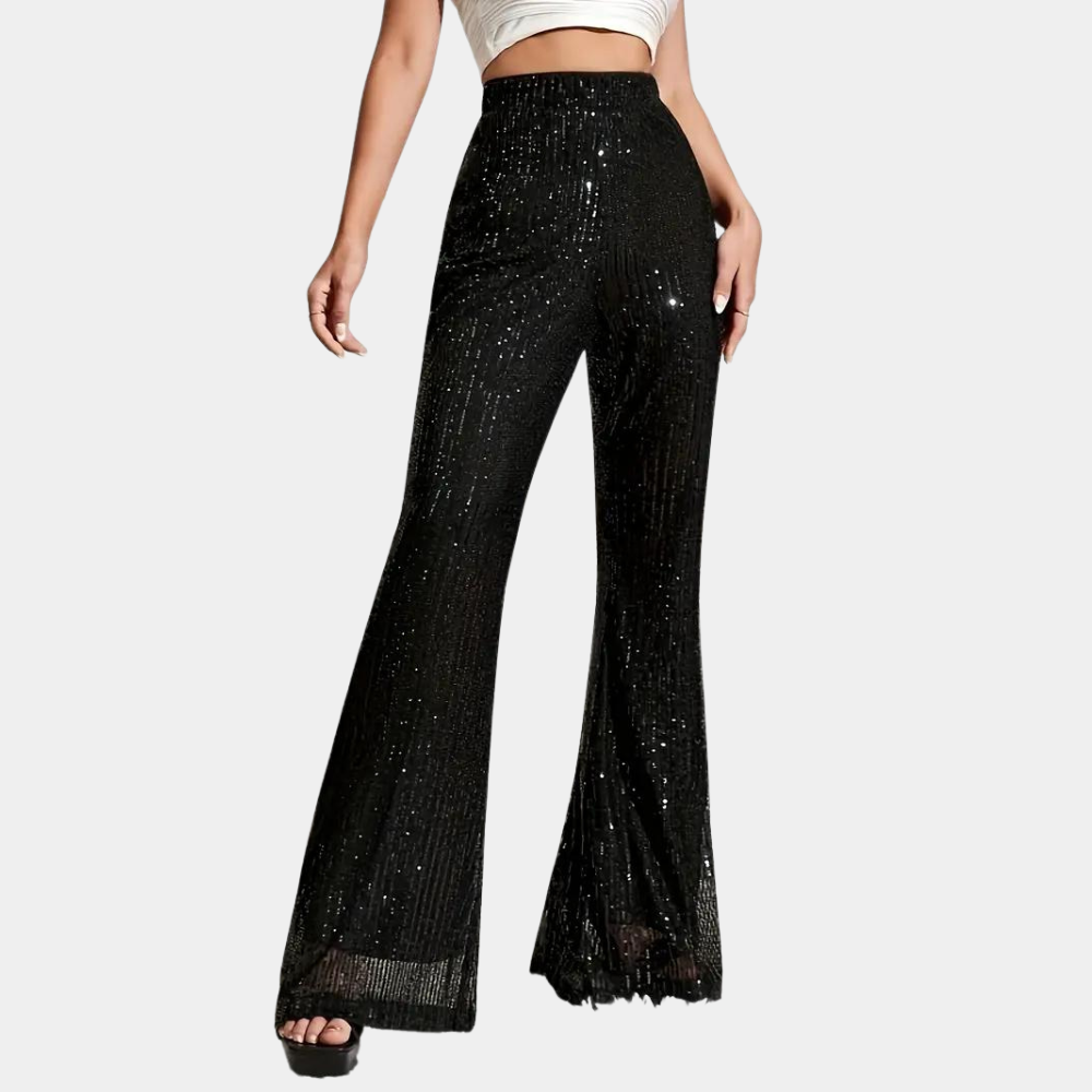 Slightly flared bootcut pants for women