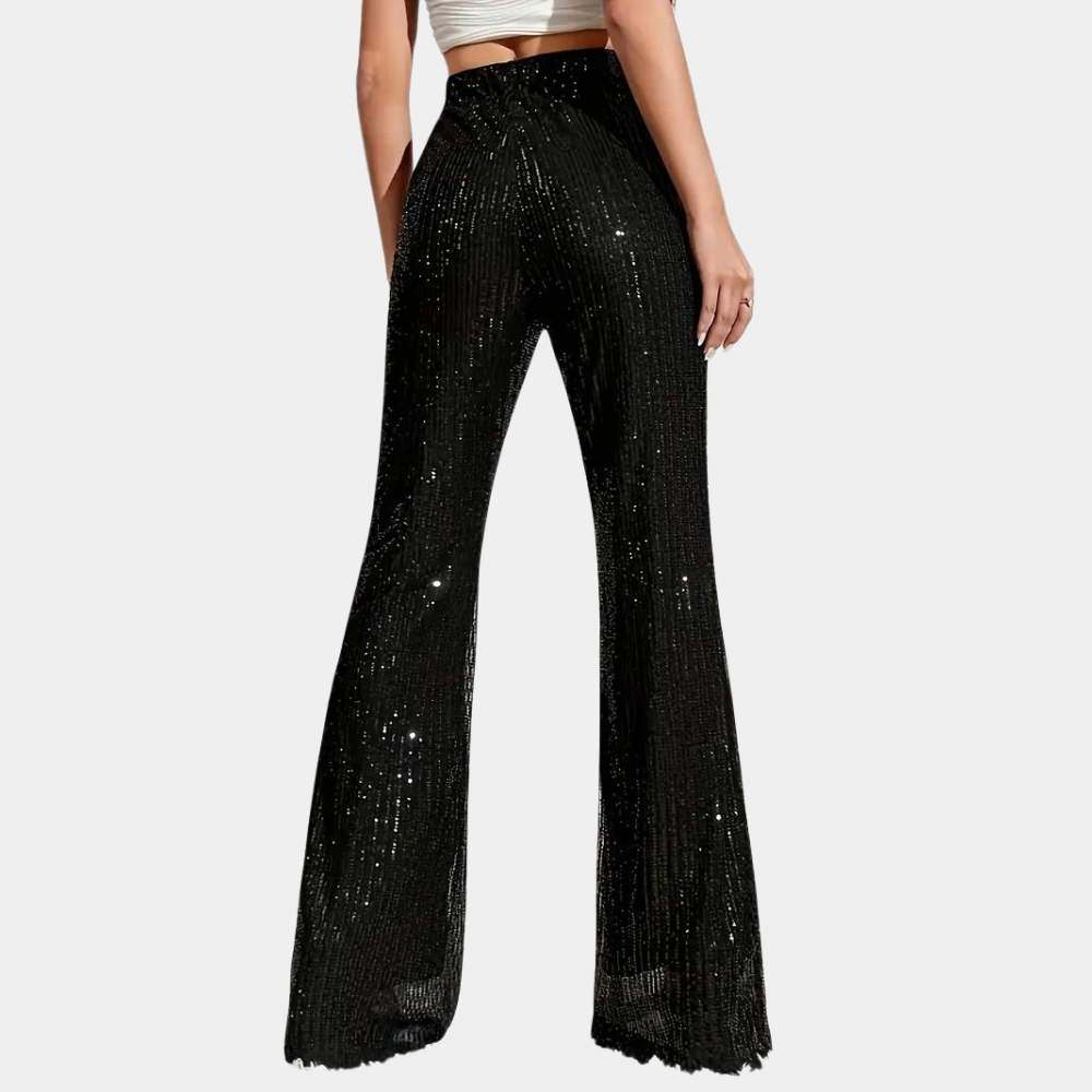 Slightly flared bootcut pants for women