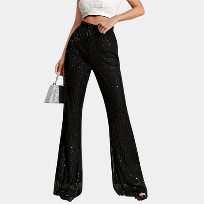 Slightly flared bootcut pants for women
