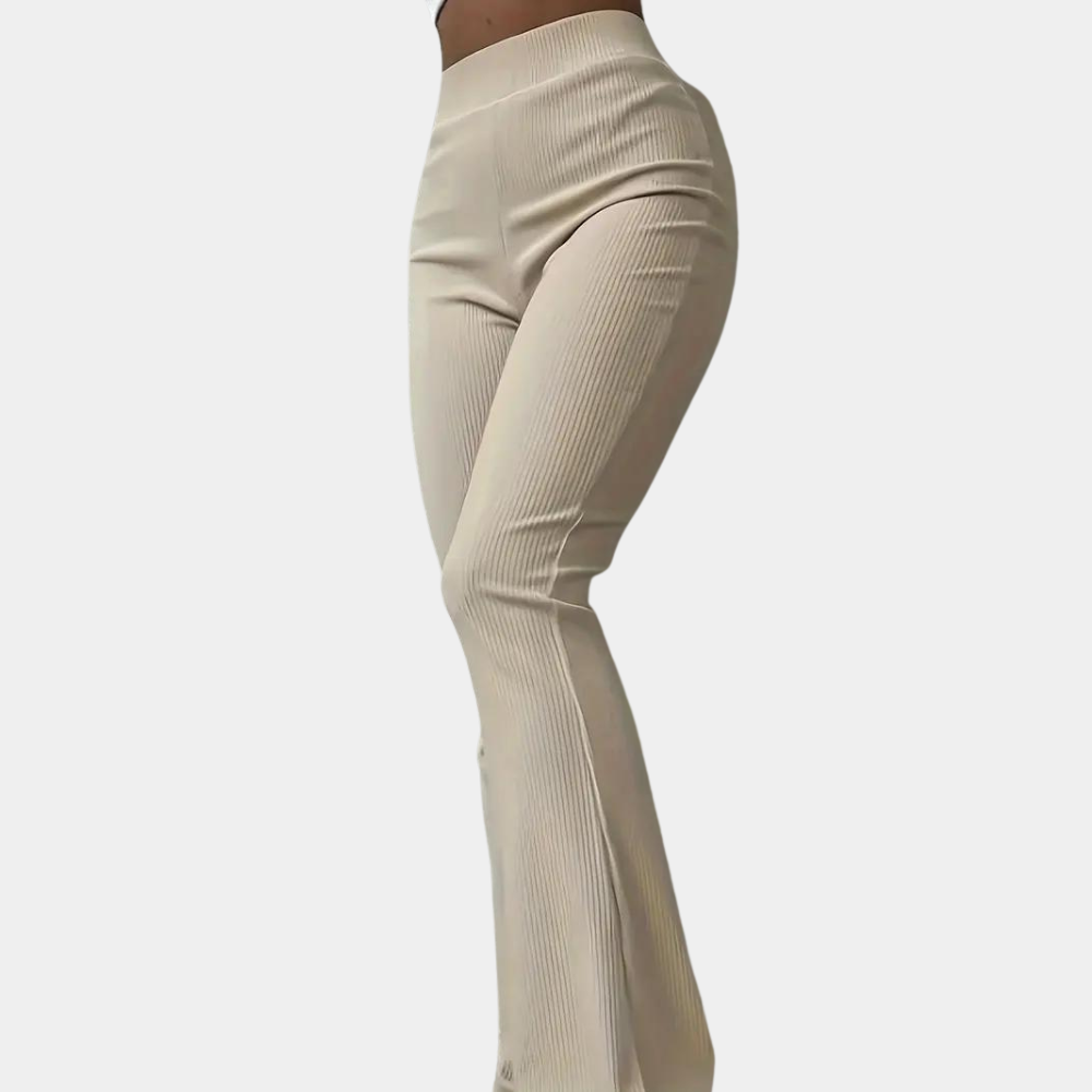 Women's multicolor slim fit bell bottom pants