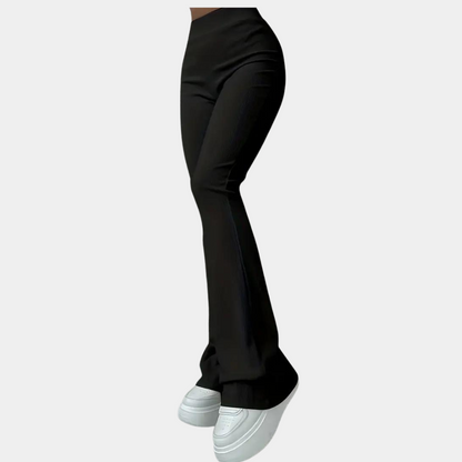 Women's multicolor slim fit bell bottom pants