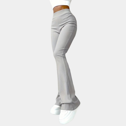 Women's multicolor slim fit bell bottom pants