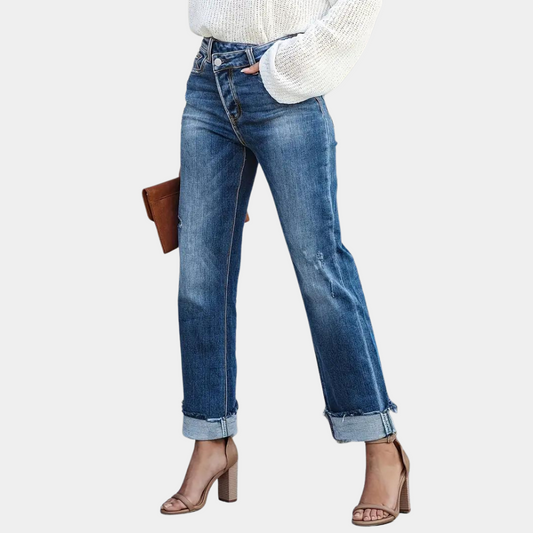 Straight Denim Urban Casual Pants