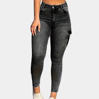 Women's sexy old-fashioned denim pants
