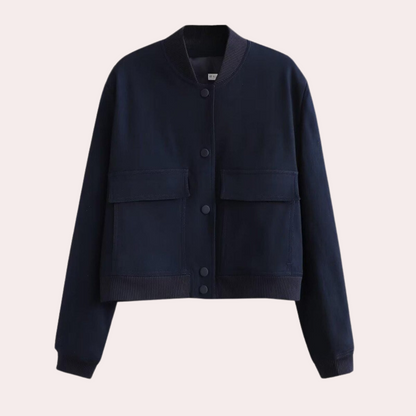 Stand collar jacket for women