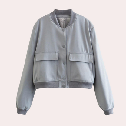 Stand collar jacket for women