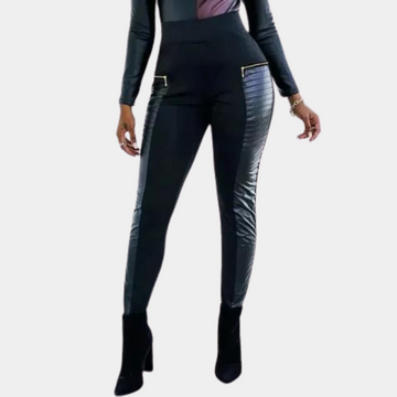 Women's slim fit pu leather leggings