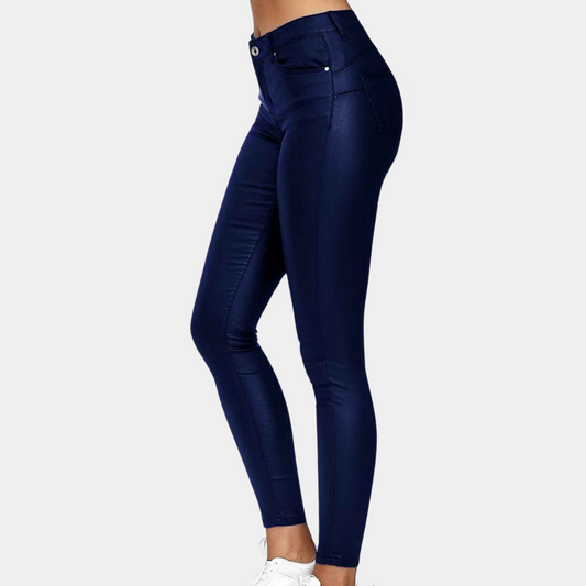 High Waist Leather Pants