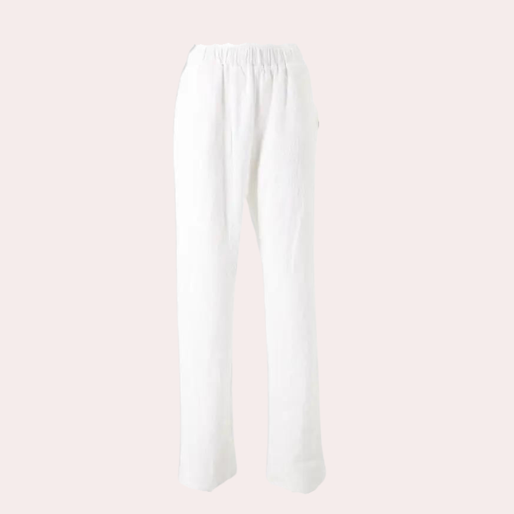 High waist straight-leg pants for women