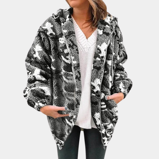 Plush Fleece Oversized Hooded Jacket