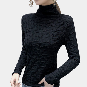 Women's casual collar lace sweater