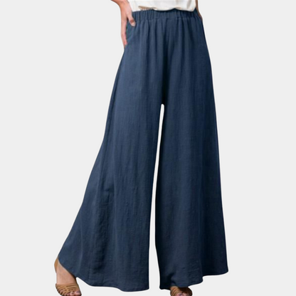 Wide leg trousers for women
