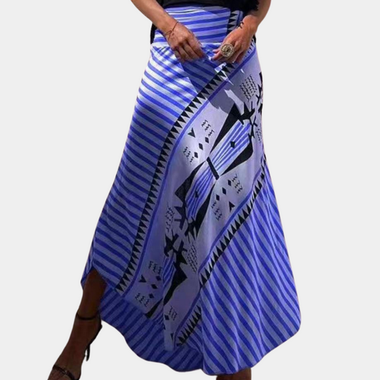 Printed A-Line Skirt