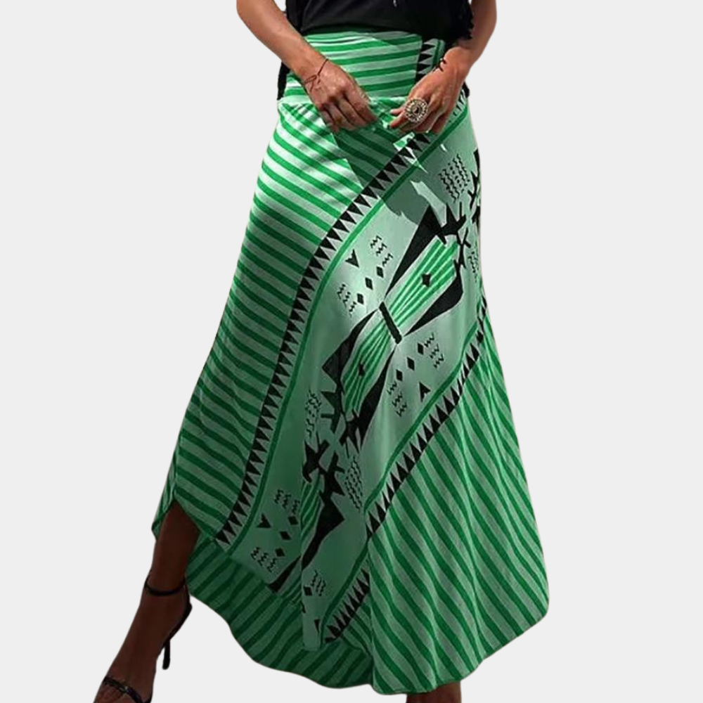 Women's a-line printed skirt