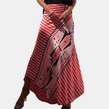Women's a-line printed skirt