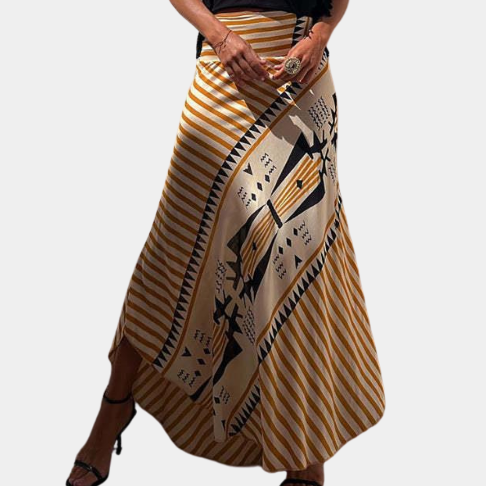 Women's a-line printed skirt