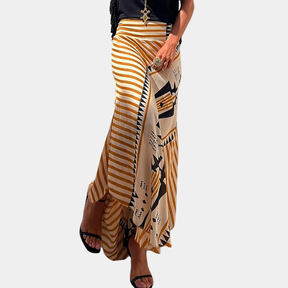 Women's a-line printed skirt