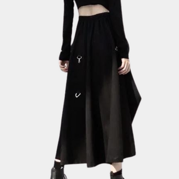 A-line asymmetrical skirt for women