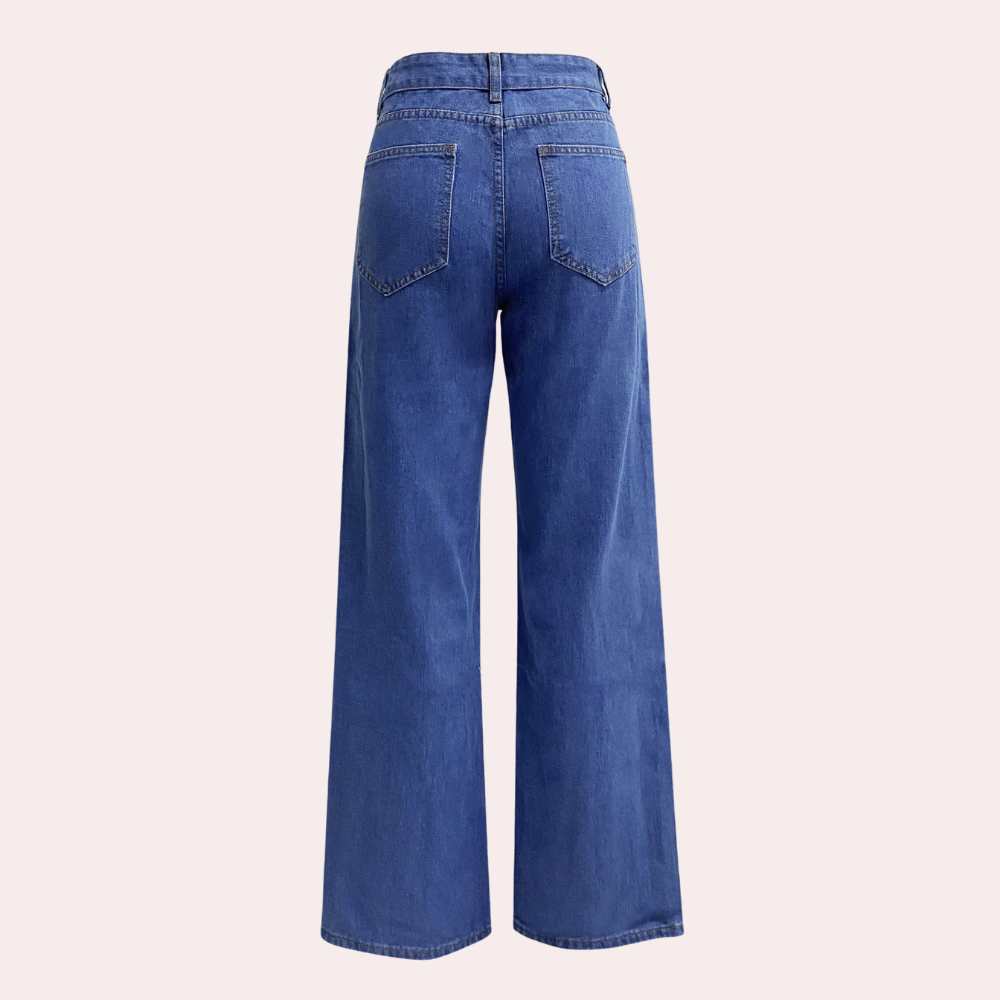 Long fashionable and versatile casual denim for women