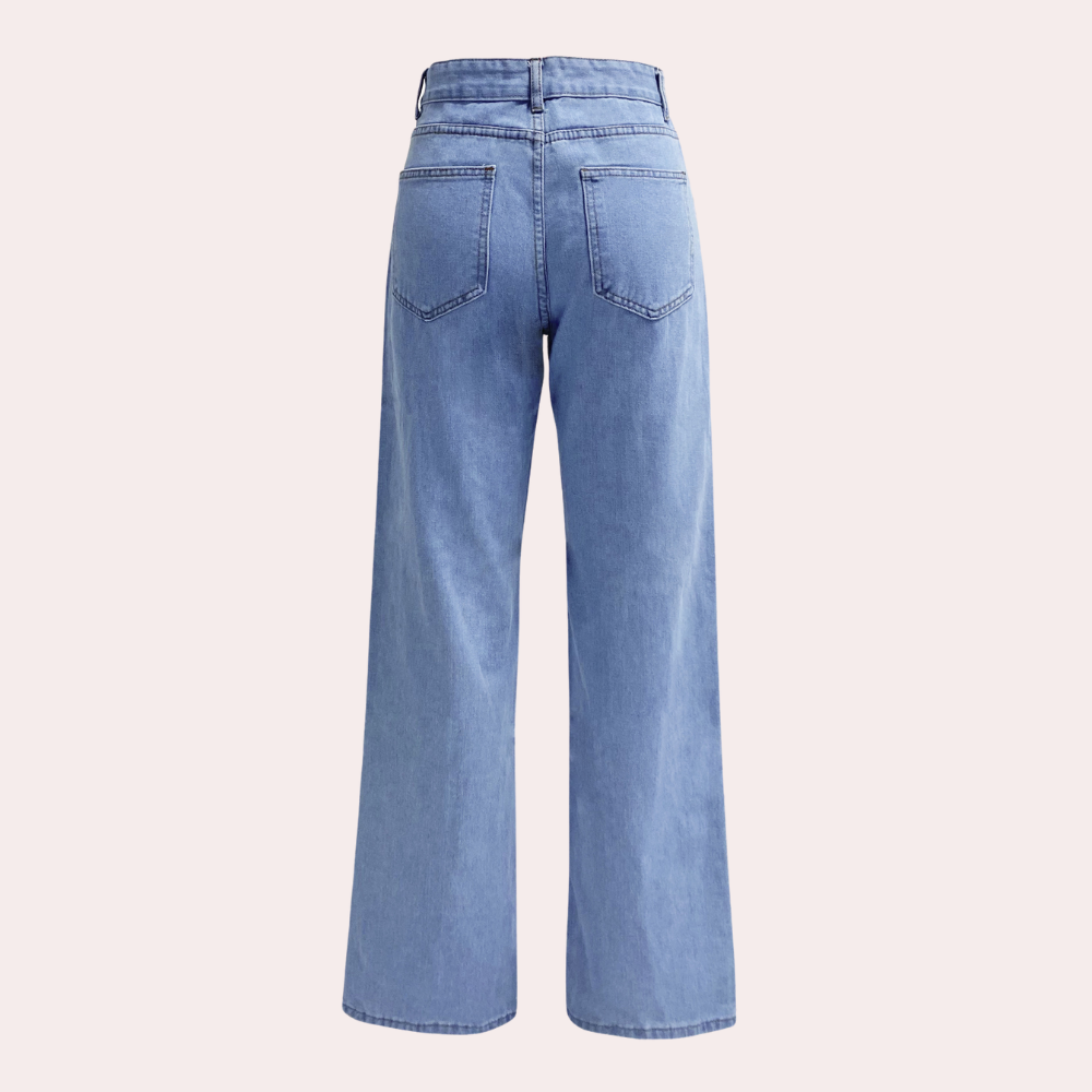 Long fashionable and versatile casual denim for women