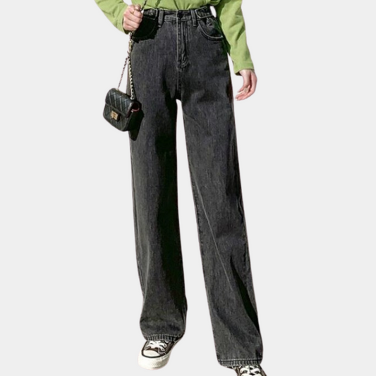 High Waist Wide-Leg Jeans