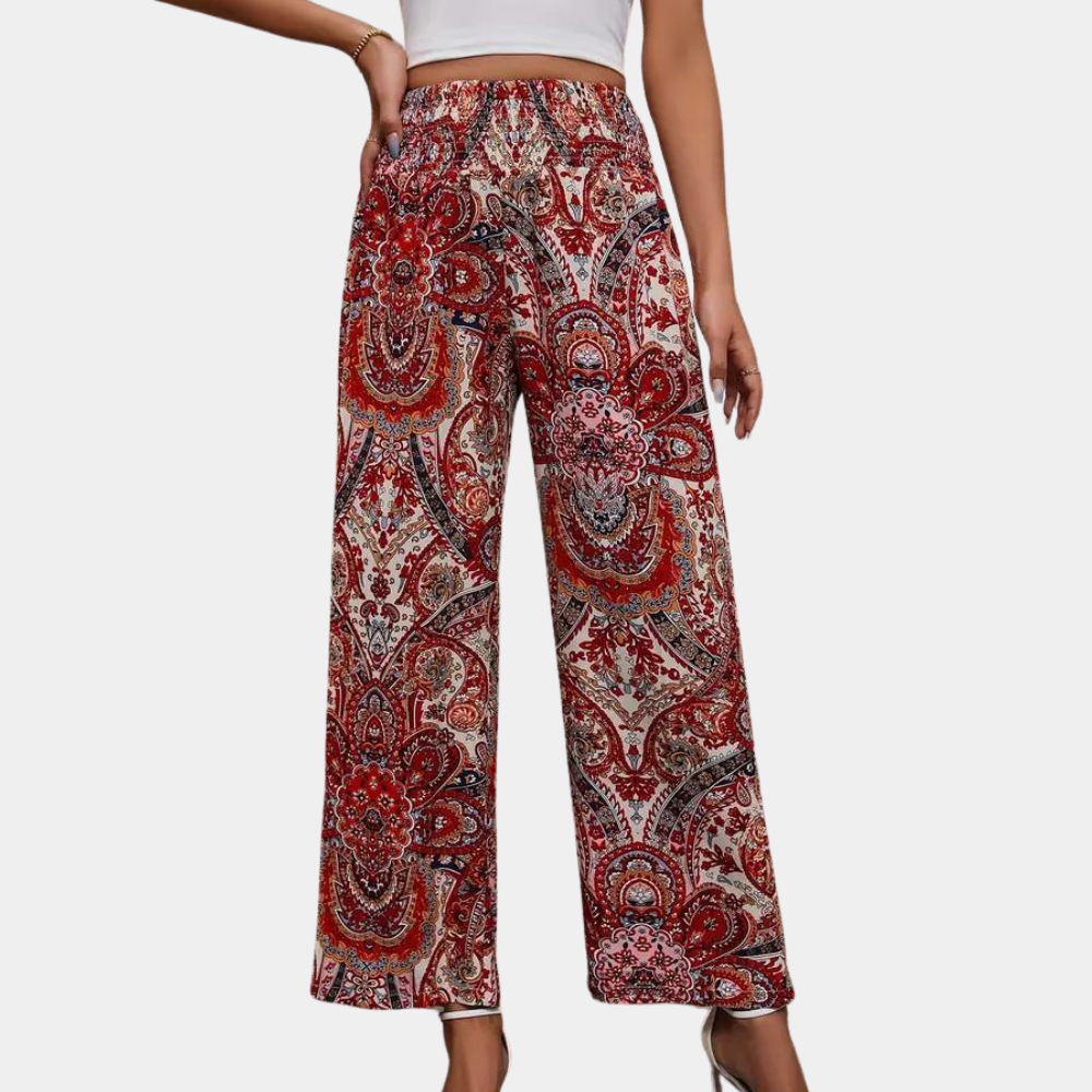 Boho printed trousers for women