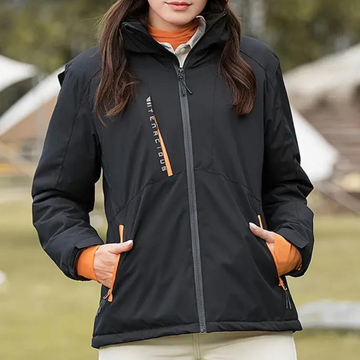 Hooded functional versatile casual padded jacket for women