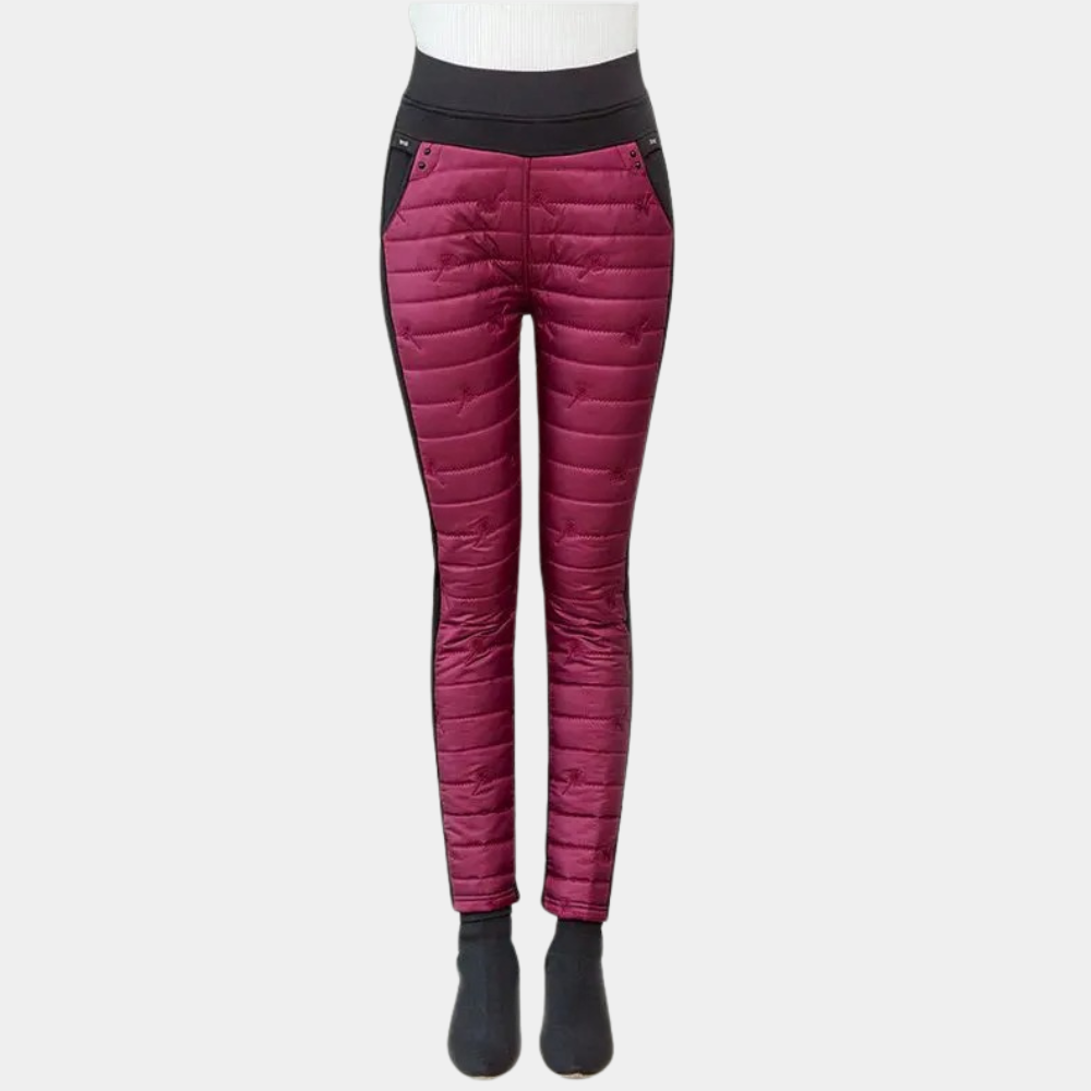 High waist stylish down pants for women