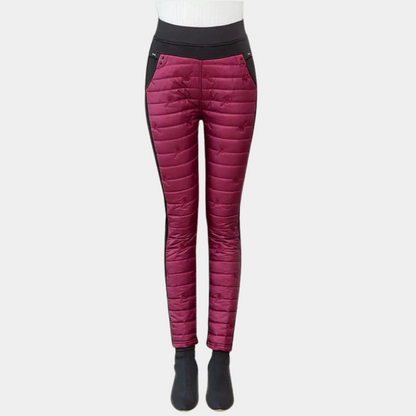 High waist stylish down pants for women