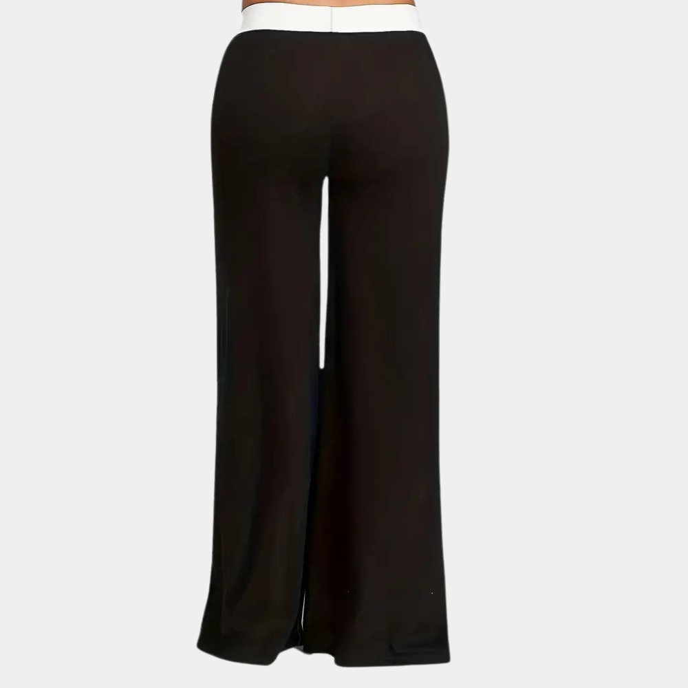 Women's high-waisted wide leg pants