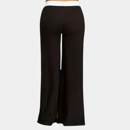 Women's high-waisted wide leg pants