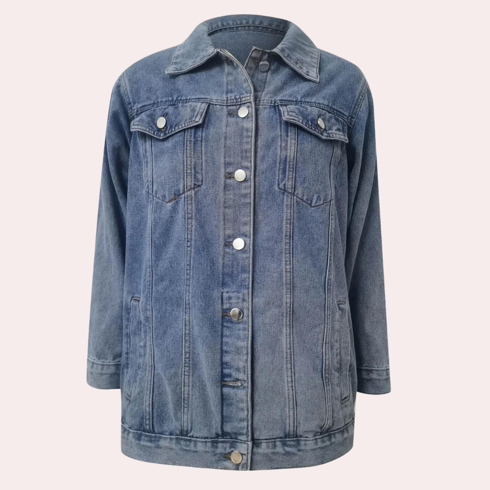 Loose retro classic denim jacket for women