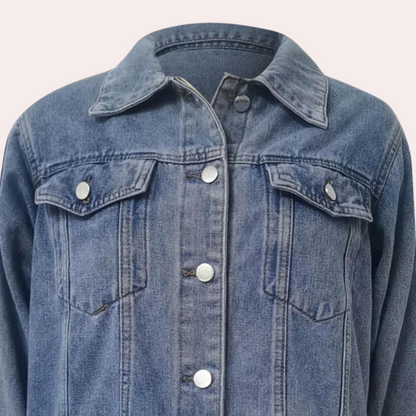 Loose retro classic denim jacket for women