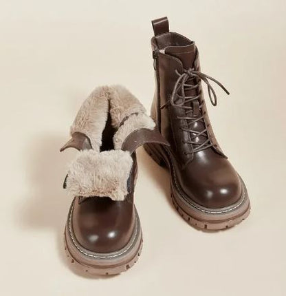 Women's versatile short boots with thick bottom